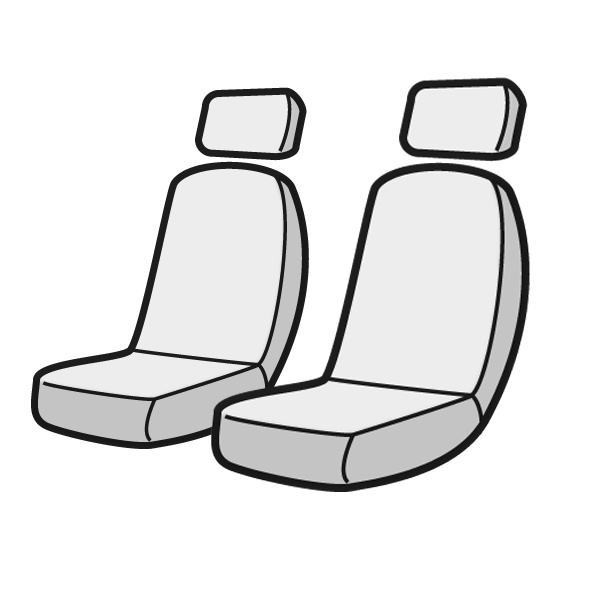 【高品質大人気】[Azur/アズール] フロントシートカバー サンバーバン S321B S331B (全年式） ヘッドレスト分割型 スバル用