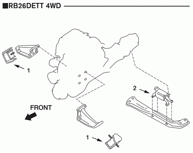 NISMO ニスモ 11220-RS580 強化エンジンマウント（フロント用単品