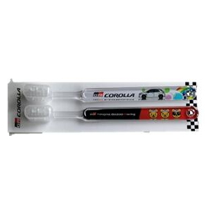 TOYOTA GAZOO Racing TGRC-a212-04 子供用歯ブラシ 2本セット GR COLLOLA×くま吉 キッズ歯ブラシ ガズーレーシングコレクション公式グッズ
