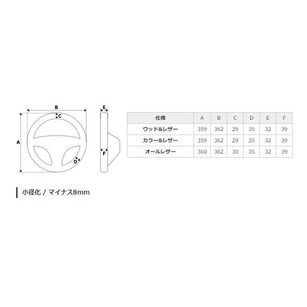 REAL レアル TYB-42BRW-BK ステアリング ソフトDシェイプ 42ブラウン