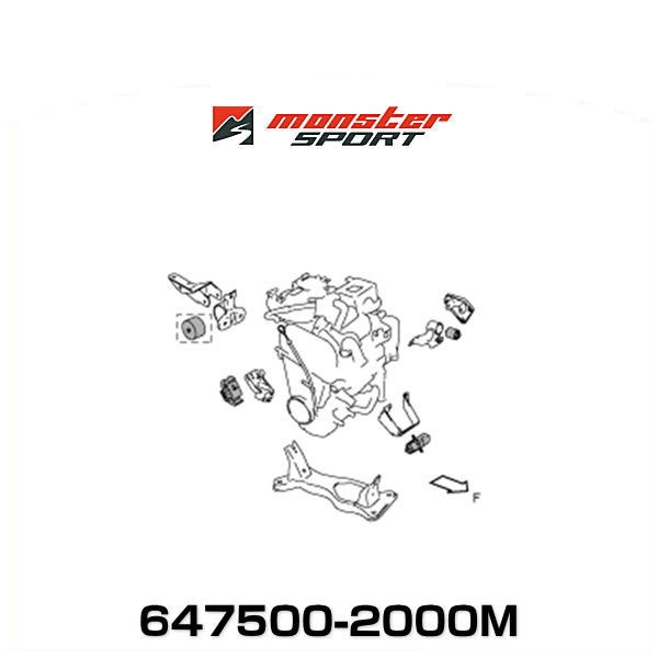 Monster SPORT モンスタースポーツ 647500-2000M エンジンマウントセット スズキ軽自動車・他