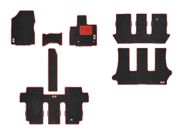 無限 MUGEN 08P15-XNY-K1S0-RD スポーツマット ブラック×レッド フリード GT5、GT6、GT7、GT8 E:HEV 6人キャプテンシートの通販は