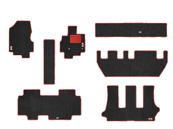 無限 MUGEN 08P15-XNY-K3S0-RD スポーツマット ブラック×レッド フリード GT1 GAS 7人ベンチシートの通販は
