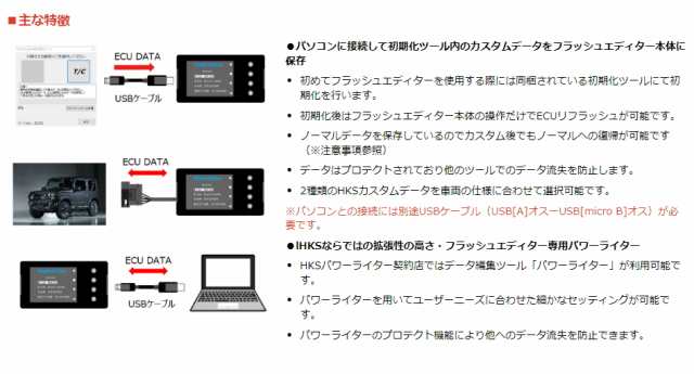 HKS 42015-AS103 JB64W ジムニー フラッシュエディター MT用 FLASH