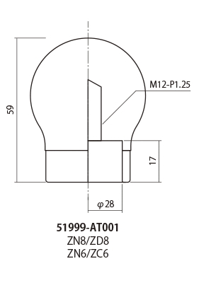 HKS 51999-AT001 カーボンファイバー巻きシフトノブ M12 P=1.25ネジの