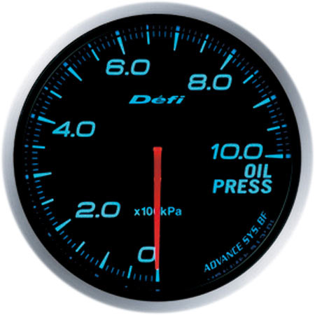 Defi デフィ DF10203 アドバンスBF 油圧計Φ60 照明色ブルー （表示範囲：0kPa〜1000kPa）