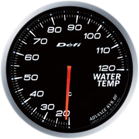 Defi デフィ DF10501 アドバンスBF 水温計Φ60 照明色ホワイト （表示範囲：20℃〜120℃）