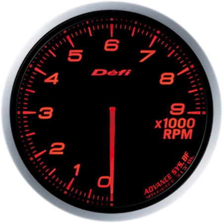 Defi デフィ DF10705 アドバンスBF タコメーターΦ60 照明色アンバーレッド （表示範囲：0RPM〜9000RPM）