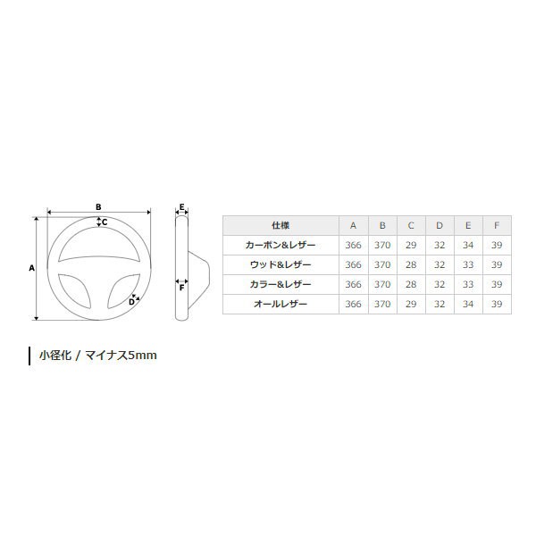 REAL レアル TYFP-38BBKW ステアリング ソフトDシェイプ 38Bブラック