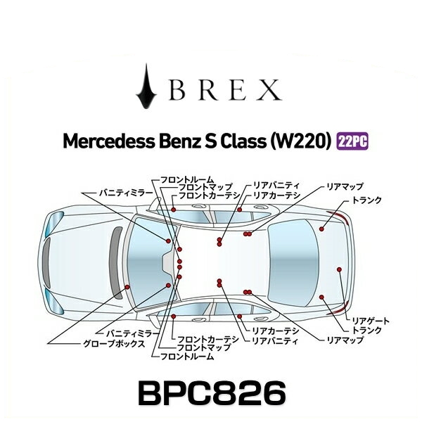 BREX ブレックス BPC826 インテリアフルLEDデザイン -gay- メルセデス ベンツ S クラス (W220)の通販は