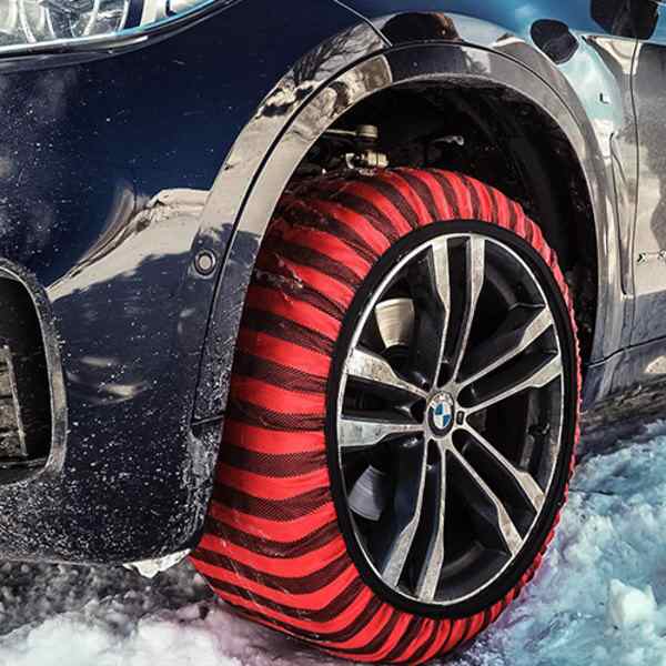 サイズ62 ISSE イッセ スノーソックス SNOWSOCKS Super モデル 布製タイヤチェーン チェーン規制対応 2枚 205 70R13 - 2