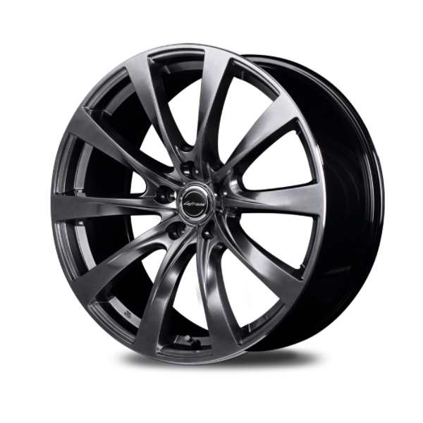 MID LEFINADA MOTION2 17インチ 17×7.0J インセット:39 穴数:5 PCD:114.3 ハブ径:60 ハイパーダークシルバー/リムエッジポリッシュ トヨ