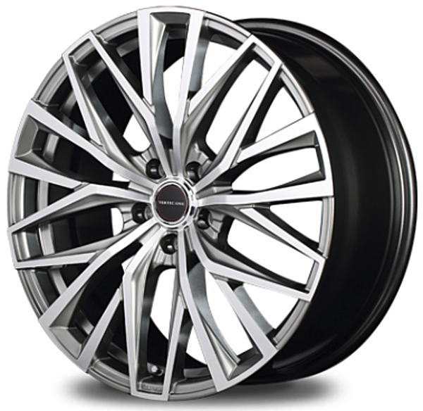 VERTEC ONE ALBATROSS 18インチ 18×7J インセット:55 穴数:5 PCD:114.3 ハブ径:73 ハイパーシルバーポリッシュ【ホイール4本価格】
