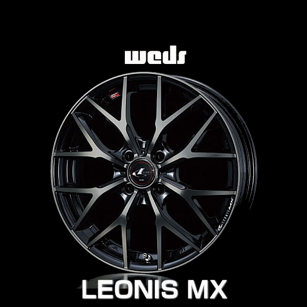 weds ウェッズ レオニス MX 37414 17インチ 17×6.5J インセット：50 穴数：4 PCD：100 ハブ径：65 カラー：PBMC/TI【ホイール4本価格】