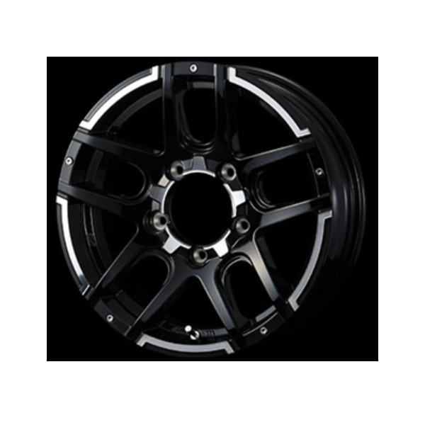 weds ウェッズ マッドヴァンス 04 38925 16インチ 16×5.5J インセット：22 穴数：5 PCD：139.7 ハブ径：110.5 カラー：BLACK POLISH【ホイール4本価格】