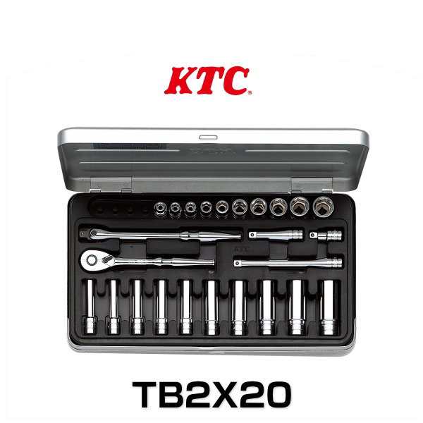 KTC TB2X20 ソケットレンチセット 25点 6.3sq.の通販はau PAY