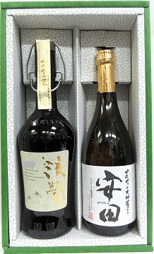 御進物セット２本セット芋焼酎　『 萬膳　流螢黄麹＆安田　１００％蔓無源氏 』７２０ｍｌの通販は 6,560円