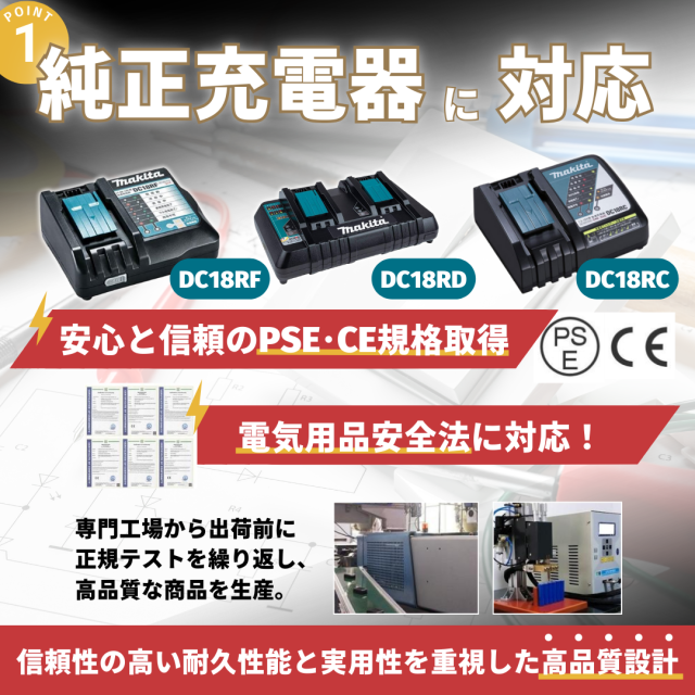 マキタ 14.4v 互換バッテリー 6.0Ah BL1460B 対応 BL1430 BL1450 BL1460 リチウムイオン 2個セット. マキタ BL1460B リチウムイオン 充電バッテリー 14.4V 6.0Ah | 純正