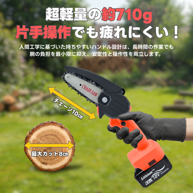 マキタ makita 充電式 互換 チェーンソー ミニチェーンソー 小型