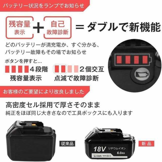 マキタ makita 充電式 互換 グラインダー + バッテリー セット ...