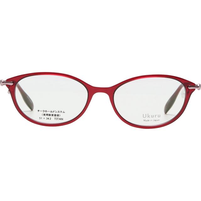 鼻パッド跡が残らない 女性 メガネ メガネフレーム ウクル Ukuru Uk 06 3 51 ボストン レッド チタン レディース 鯖江 眼鏡 日本製の通販はau Pay マーケット 眼鏡人間 Au店