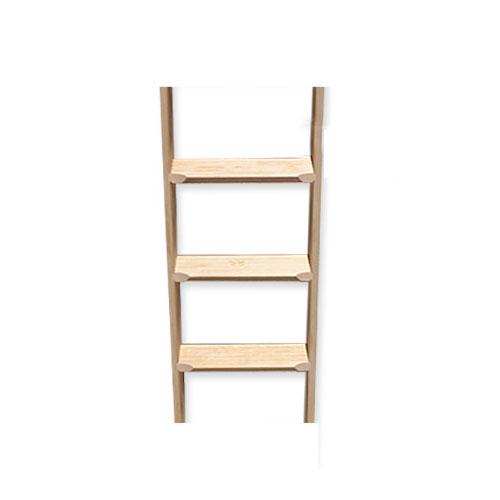 ■室内用木製はしご 3段 無塗装仕上 全長95cm 【メーカー直送】 梯子 ハシゴ 幅38cm レッドパイン材