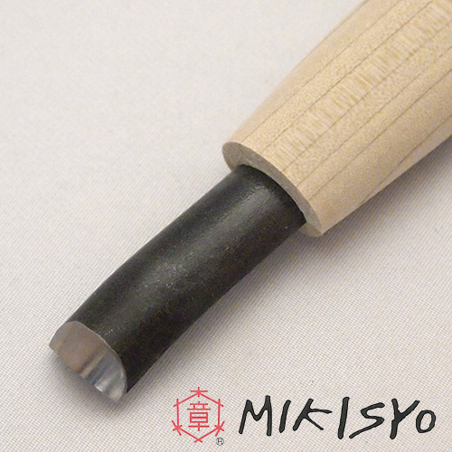 ■播州三木 三木章刃物 彫刻刀 安来鋼青紙スーパー 丸曲型 1mm 大工道具 木彫 細工 入門 NHK 学校 その他画材