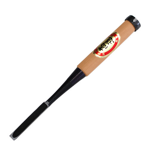 ■播州三木 高道 高芝郁夫鑿 追入のみ 白鋼 赤樫柄 三分(9mm) 一枚裏 黒裏 スリ合わせ無し 手打ち桂 関東柄合わせ 大工道具