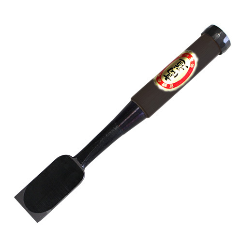 ■播州三木 高道 高芝郁夫鑿 追入のみ 白鋼 黒檀柄 一寸(30mm) 一枚裏 黒裏 スリ合わせ無し 手打ち桂 関東柄合わせ 大工道具