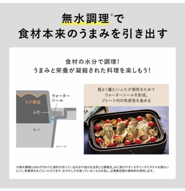 エコバッグプレゼント】象印 デイリーコンパクトプレート EJ-DE30 BA ブラック ホットプレート 焼き肉 たこ焼き 無水調理 グリル鍋 深なべ  同梱不可の通販はau PAY マーケット - くらし屋 | au PAY マーケット－通販サイト