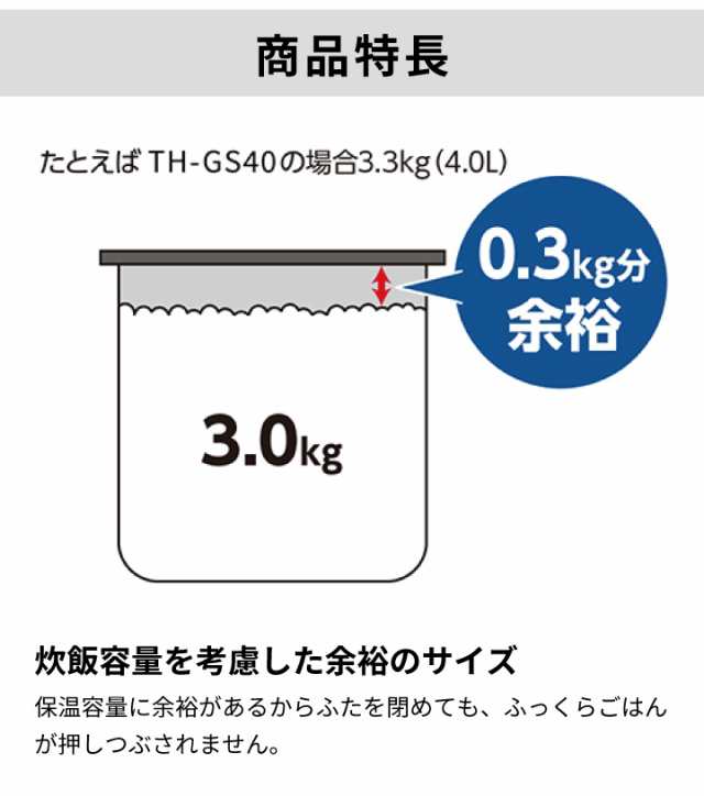 象印 業務用電子ジャー 保温専用 TH-GS60 XA ステンレス 3.3升 ご飯 保温 電気 6.0L 飲食店 レストラン 旅館 ホテル 日本製  同梱不可 の通販はau PAY マーケット くらし屋 au PAY マーケット－通販サイト