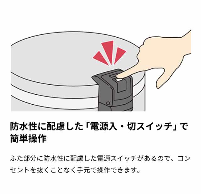 業務用電子ジャー 象印 保温専用 6.0L(4.95kg) 単相100V専用 木目 TH-GA60-MK - 11