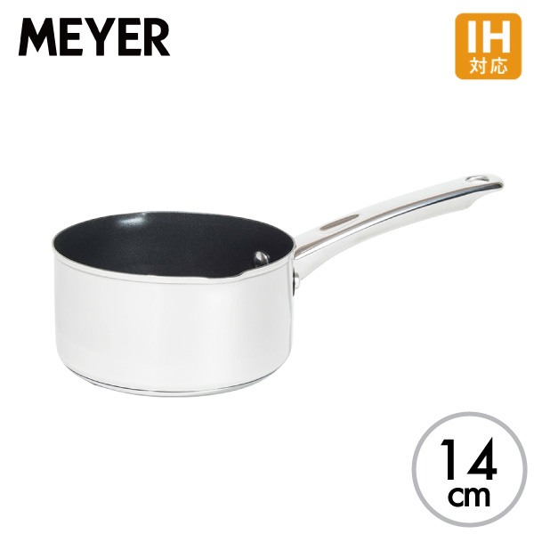 マイヤー スターシェフ4 ミルクパン 14cm MSC4-MP14 鍋 なべ 片手鍋 小鍋 IH対応 IH ih ガス ガス火 ステンレス ステンレス鍋 ふっ素樹脂加工 焦げ付きにくい お手入れ簡単 頑丈 シルバー キッチン 料理 調理 PFOAフリー MEYERの通販は 4,950円