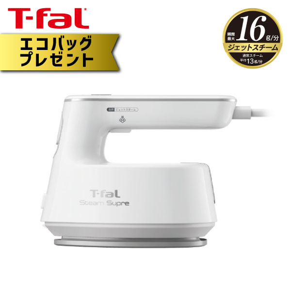 【エコバッグプレゼント】ティファール スチームシュプレ DV4030J0 シルバー 衣類スチーマー プレス アイロン スチーム コンパクト 衣類 しわ シワ伸ばし ウイルス除去 除菌 脱臭 花粉 低減 脱ダニ 布製品 TFAL T-falの通販は