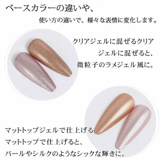 2点セット】めっちゃミラー & ノンワイプ トップジェル セット ネイル