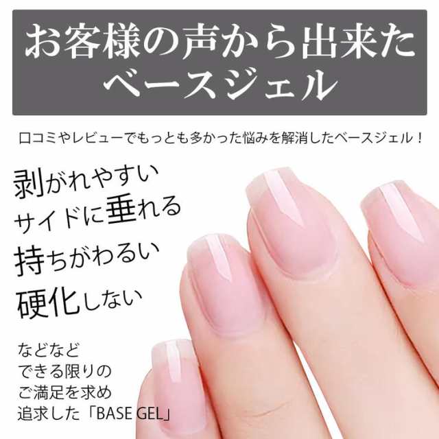 2点セット】ジェルネイル ベース トップ マットトップ 8g ノンワイプ