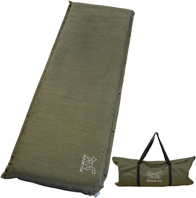FUTUREFOX エアーマット 極厚10cm キャンプ マット 最新型 インフレーターマット 車中泊 自動吸気機能