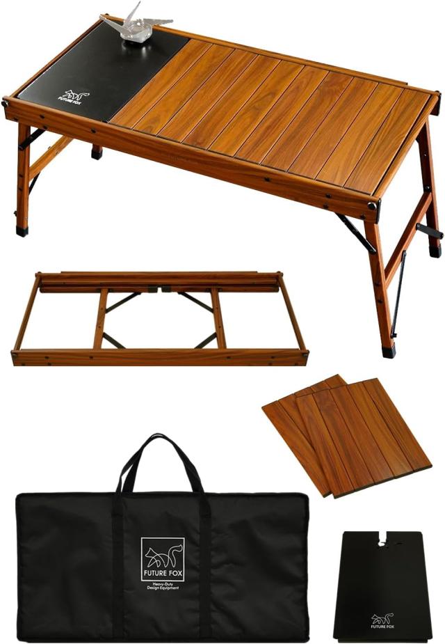 FUTUREFOX イワタニ ジュニアコンパクトバーナー CB-JCB 専用 アルミ製 クッキングテーブル マルチテーブル 折りたたみ 軽量