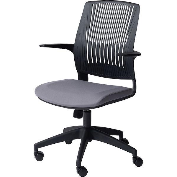 クレコ オフィスチェア グレー×ブラック (品番：OFC-50GYB)(L-1)荷姿3辺計170cm以下 東谷の通販は
