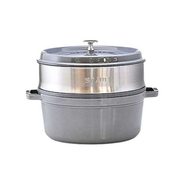 STAUB ピコ・ココット スチーマーセット グラファイトグレー 5.2L 26cm