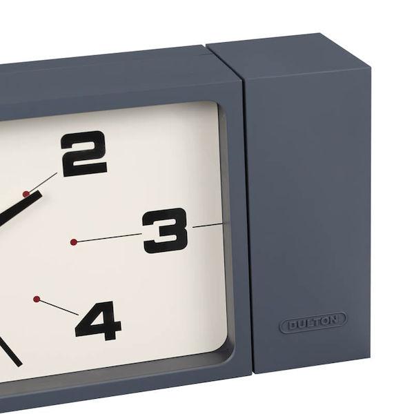 新品 両面時計 クロック ダルトン レクタングル GRAY