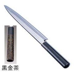 インテックカネキ 歌舞伎調和庖丁 忠舟 柳刃 27cm 黒金茶 (品番)ATD0104