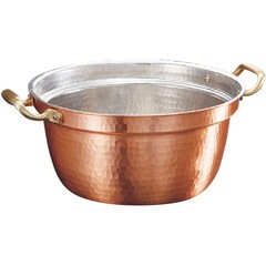 (在庫限り)新鎚器銅器段付鍋26cmSN-5 CD:009104