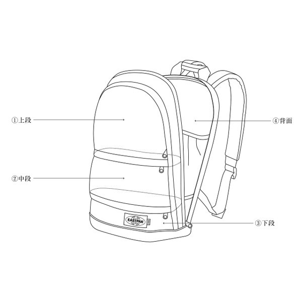 THE DAY PACK by EASTPAK BLACK L-1 イーストパック リュック バック