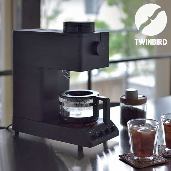 TWINBIRD 全自動コーヒーメーカー ブラック CM-D457B ツインバード 黒 ...