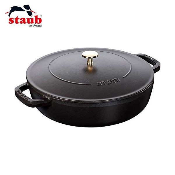 直営公式 STAUB ブレイザー・ソテーパン 26cm ブラック ストウブ