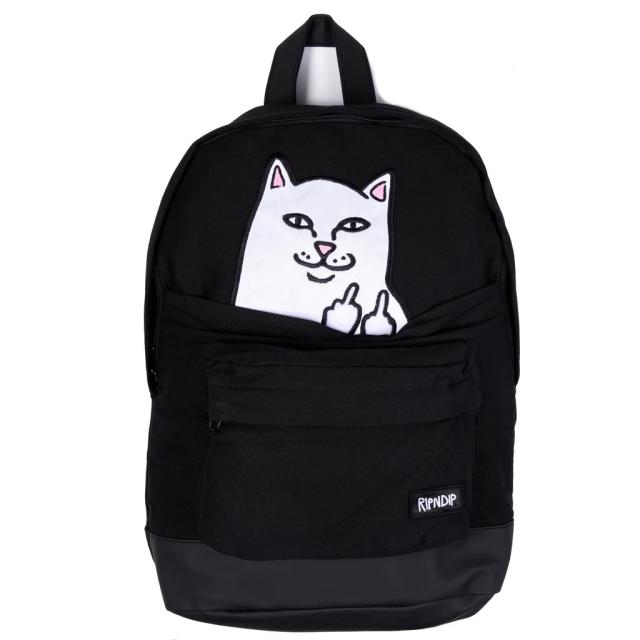RIPNDIP リップンディップ Lord Nermal Velcro Hands Backpack BLACK ブラック バックパック リュック リュックサック バッグ かわいい ユ00572
