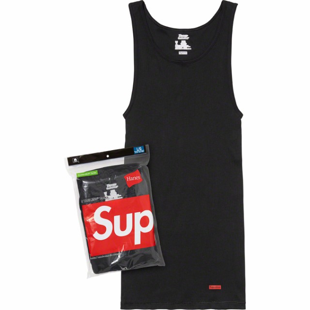 正規品 シュプリーム Supreme タンクトップ ヘインズ 3枚パック Hanes