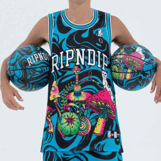 リップンディップ RIPNDIP バスケットボール ジャージ Psychedelic Basketball Jersey ブルー ゲームシャツ  タンクトップ トップス スケーター ストリート メンズ レディース Rip N Dip[衣類]の通販はau PAY マーケット - WILLS |  au PAY マーケット－通販サイト