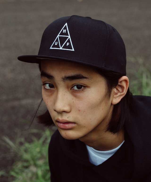 huf triangle コレクション キャップ ブラック